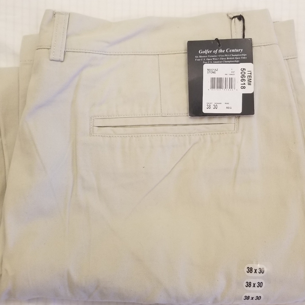 Jack Nicklaus Chinos Khakis Color Flat Front
